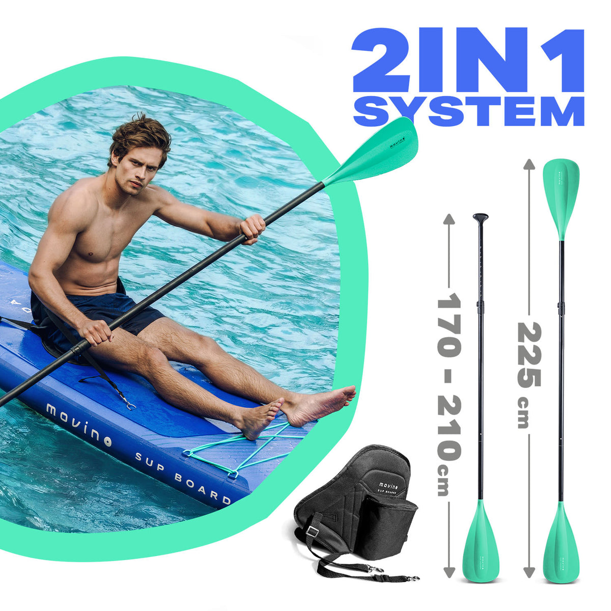 Movino GARDA Allround 10'10'' (blu-menta)