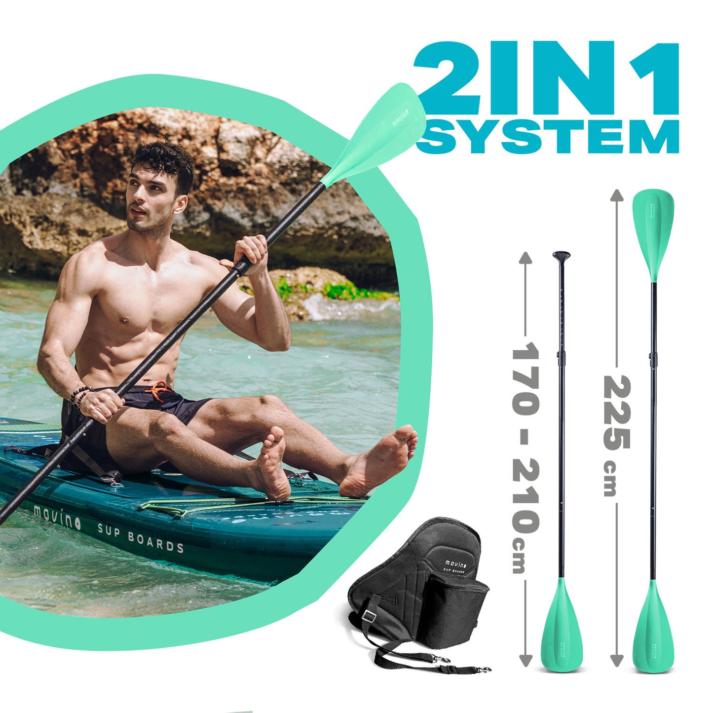 Movino GARDA Allround 10'10'' (verde acqua-menta)