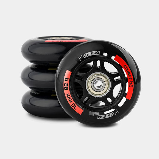 Cruzer B2 Rosso ABEC-9 (set di 4 pezzi)