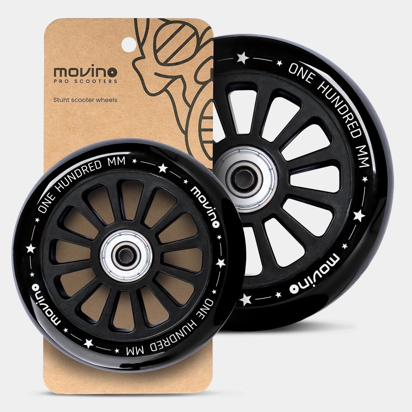 Movino Nylon Core 100 mm (nero)